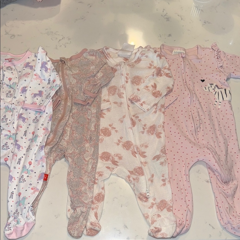Baby Girl Footie Set